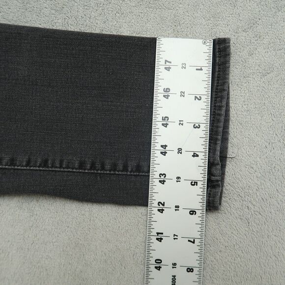 Levi's 712 Jeans Women's Size 29 Gray Mid-Rise Slim Straight Denim 29" Inseam - Picture 5 of 16